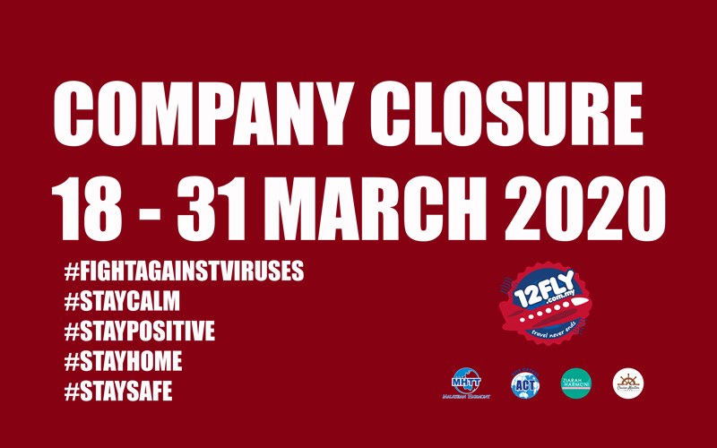 【MALAYSIA MOVEMENT CONTROL ORDER】COMPANY CLOSURE FROM 18 - 31 MARCH 2020