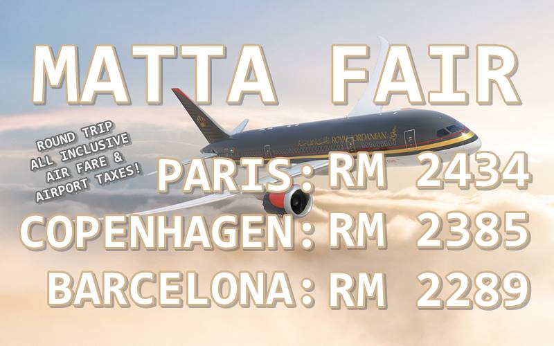 【ROYAL JORDANIAN】MARCH MATTA TRAVEL FAIR PROMOTION 2019