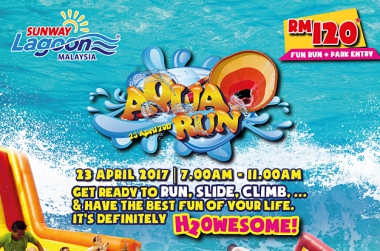 A FUN & EXHILARATING AQUA RUN AT SUNWAY LAGOON!