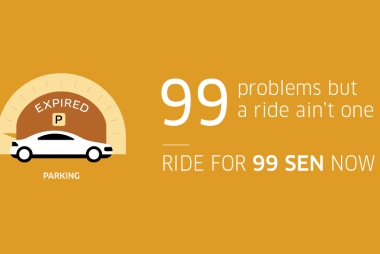 UBER FOR ONLY 99 SEN FOR 2 WEEKS!