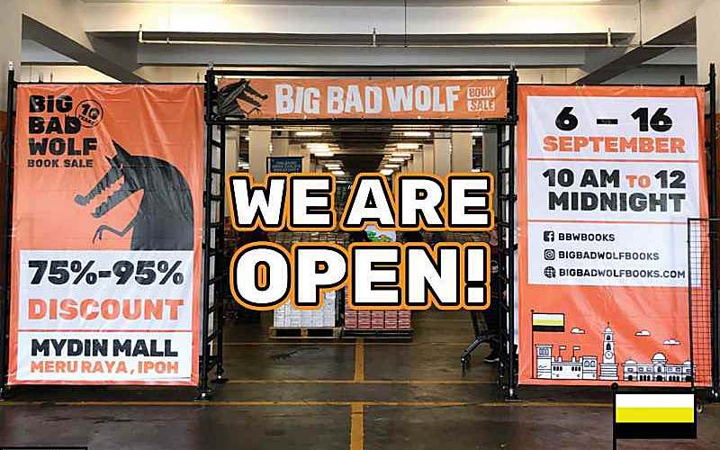 THE BIG BAD WOLF BOOK SALE RETURNS TO IPOH WITH UP TO 95% DISCOUNT!