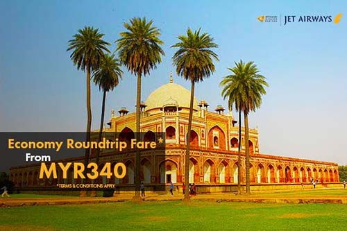 【JET AIRWAYS】ROUNDTRIP FARE FROM MYR340 WITH NEW B777-300ER!!!